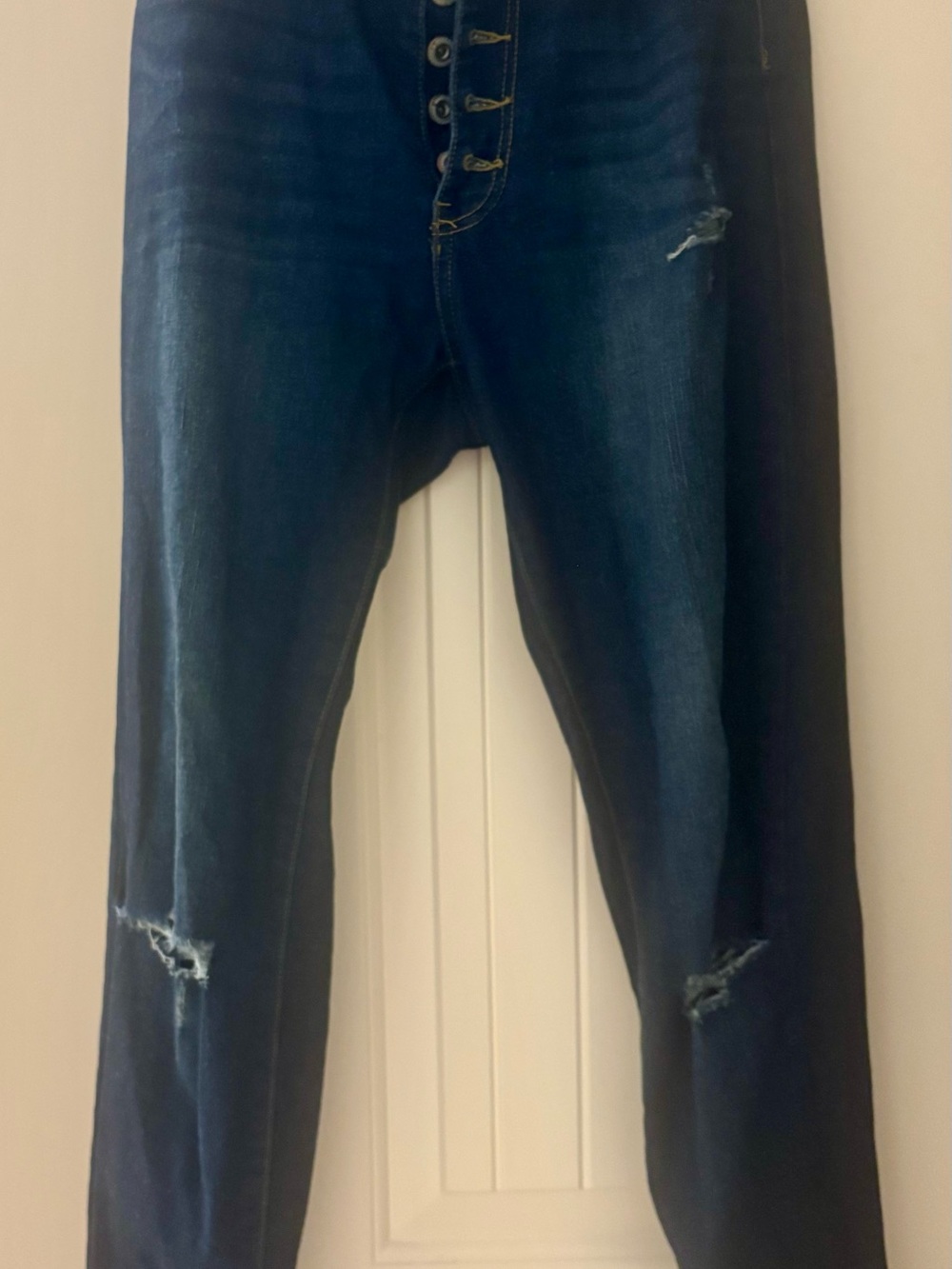 Dark Blue Distressed Women’s Jeans
